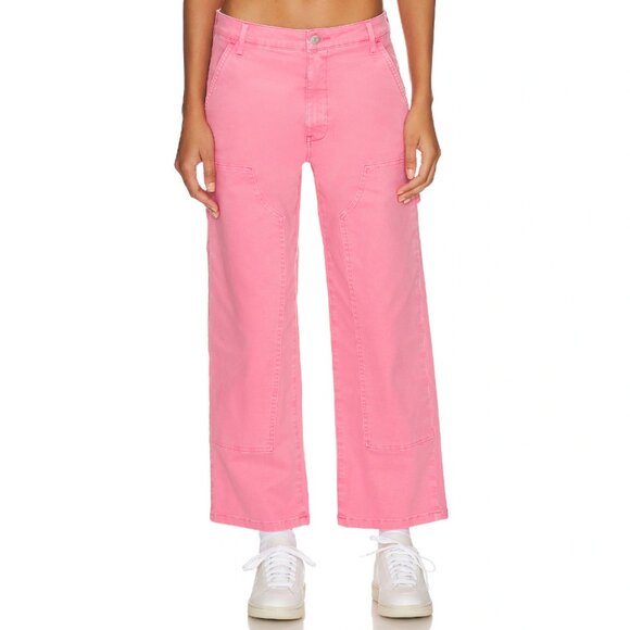pistola Pants - Pistola Ashton Straight Leg Carpenter Ankle Pink Size 31